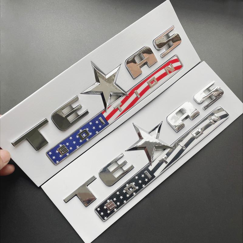 3D ABS Black Chrome Car Letters For Jeep Renegade Wrangler Patriot Texas Edition Logo Emblem Badge Trunk Sticker Accessories ALV1