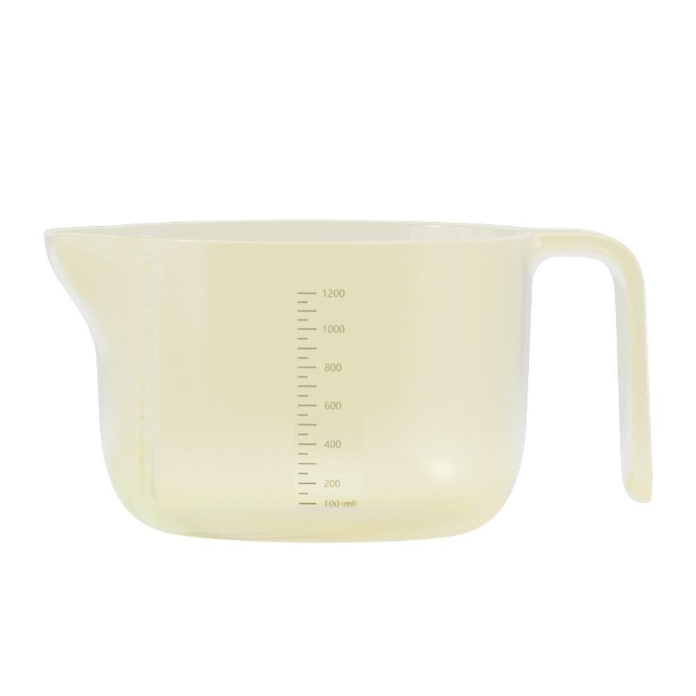 

1200 мл мерный стакан для яичной жидкости со съемным фильтром миска для смешивания взбитые яйца миски ресторан жёлтый