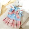 Autumn and Winter Puppy Dog Korean College Style Couple Suit Teddy Bear Four-legged Cat Skirt Pet Clothes
