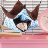 Zweischichtige Zwischenlage Kleine Haustier Hängematte Nest Hängendes Schlafbett für Hamster Eichhörnchen