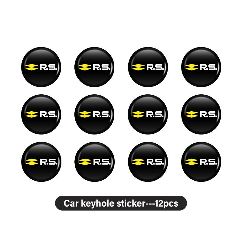 Car Door Keyhole Sticker Lock Protection Dustproof Decals For Renault Clio Koleos Megane Espace Dacia RS Kadjar ZOE Scenic A26