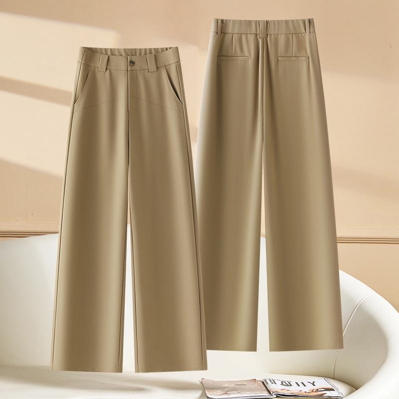 Women's Tencel Acetate Loose Fit Draping Casual Pants - Slimming, Versatile, Narrow To Wide Leg (Spring 2025)
