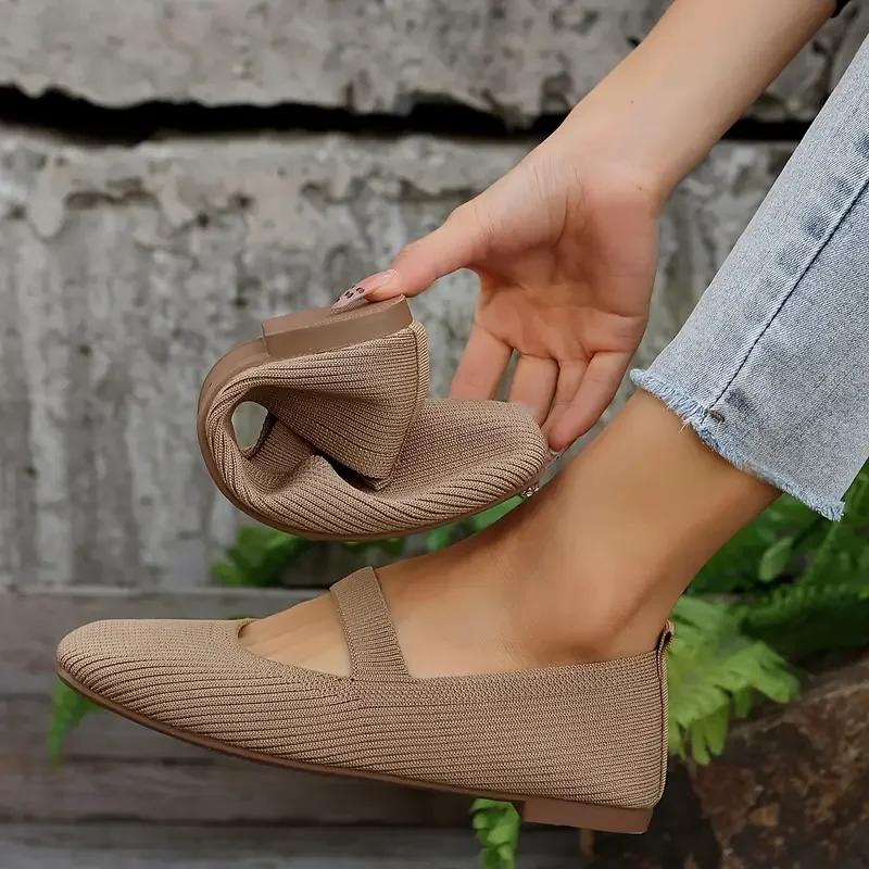 Women Flats Retro Mesh Breathable Flat Shoes Women Fashionable Comfortable Loafers Casual Lightweight Shallow Sneakers Women