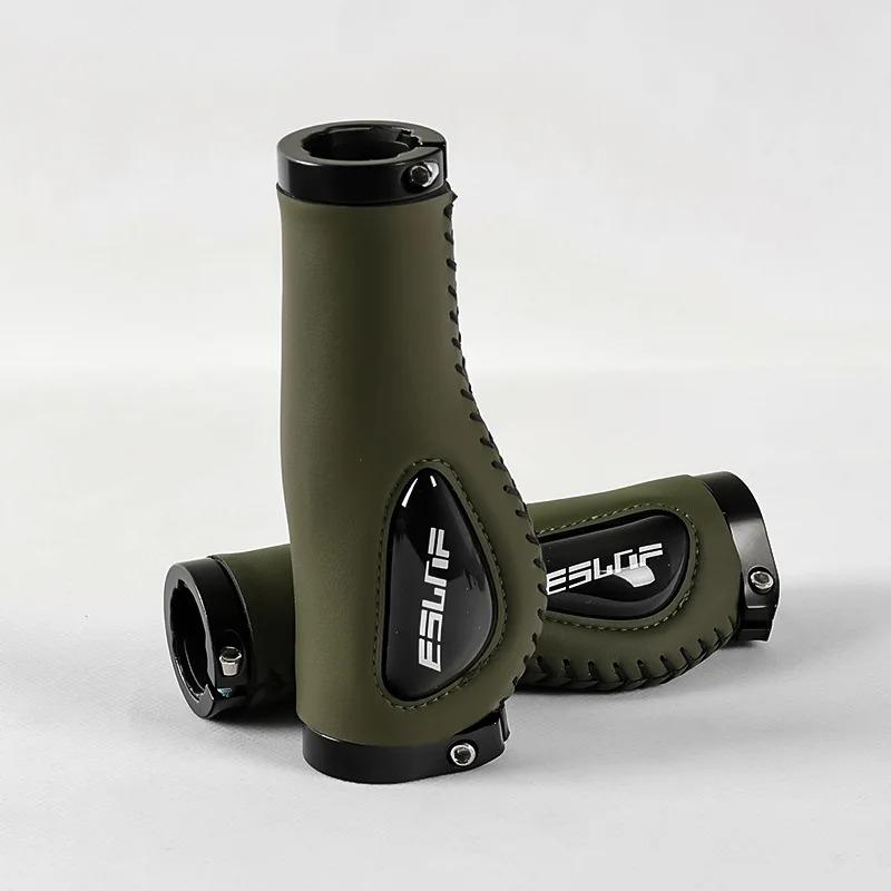 

Bicycle Grips Soft Rubber For MTB Mountain Bike Shockproof Anti-Slip Handlebar Cover Lock On Ergonomic Cycling Handle Bar Parts коричневий
