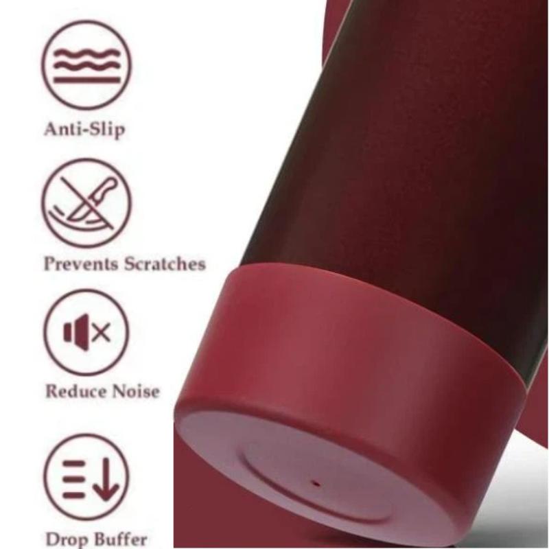 1Pcs 24Oz 32Oz Silicone Water Bottle Bottom Protector Cover Anti Slip Shock Resistant Bottle Base Sleeve For Outdoor Travel Use