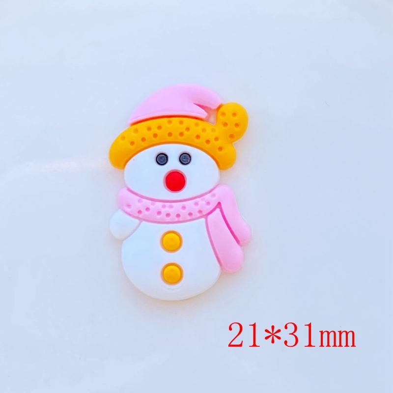 20pcs New Pattern Cute Cartoon Christmas PVC Flexible Glue Flat Back DIY Scrapbook Embellishment Phone Craft Decoration L88