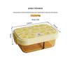 CAMUZ Amber Glass Lunch Box with Utensils