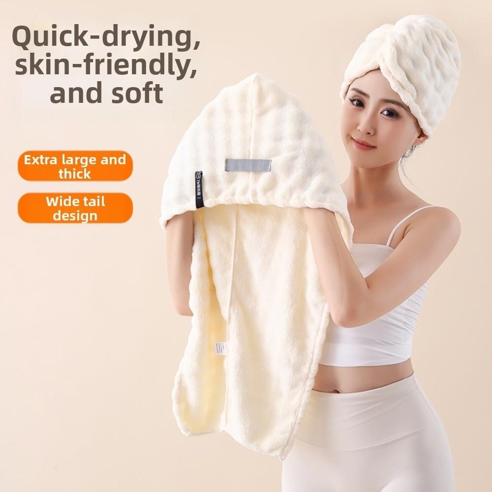 Super Absorbent Dry Hair Towel Quick-drying Wiping Hair Towel Shower Cap For Women with Long Hair