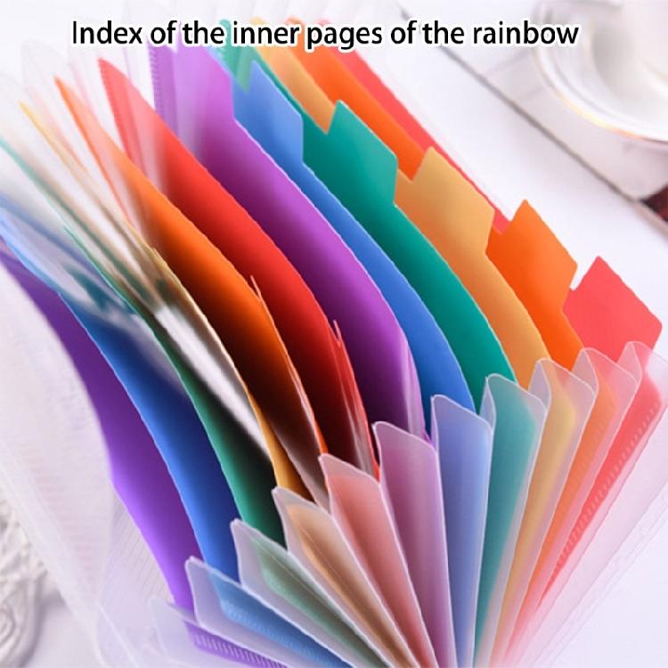 3Pcs Efficient Document Sorter 13-Pocket Design A6 File Organiser Box Compact for Backpack Easy Carry Item