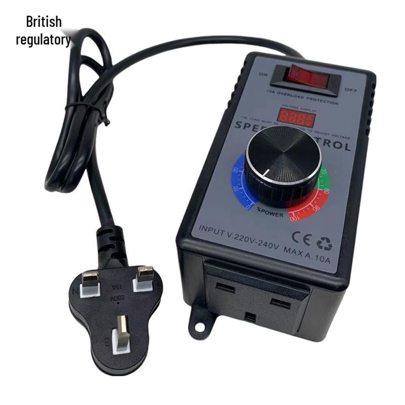 4000W Adjustable Voltage Regulator Speed Controller - Stepless Temperature and Light Adjustment for Motor, Heater, Fan, AC220V