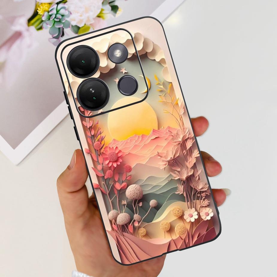 Für Infinix Smart 7 HD Hülle X6516 Luxuriös Beliebt Bemalte Abdeckung Weiche Silikon Handyhülle Für Infinix Smart 7 Plus Smart7 HD Schale