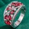 Bohemian Women's Couple's Fashionable and Elegant Glass Zircon Gift Ring