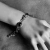 Nepalese Style Handmade Zinc Alloy Red Turquoise Bracelet Inlaid with Ruby Tibetan Bracelet Retro Turquoise Headgear