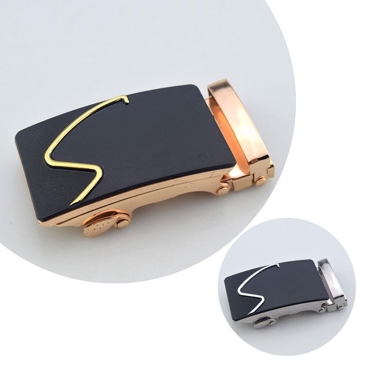 Men's Iron Automatic Belt Buckle with Logo