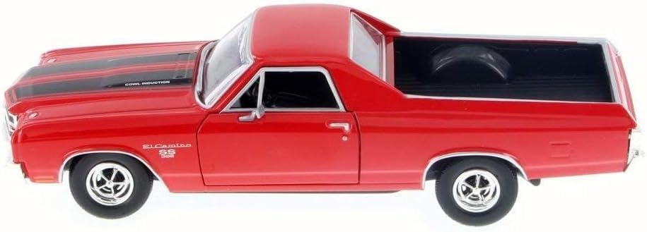 MOTORMAX Chevrolet El Camino 1/24 Scale Diecast Model Car, EL CAMINO SS 396 1970 (Red) [Parallel Import]