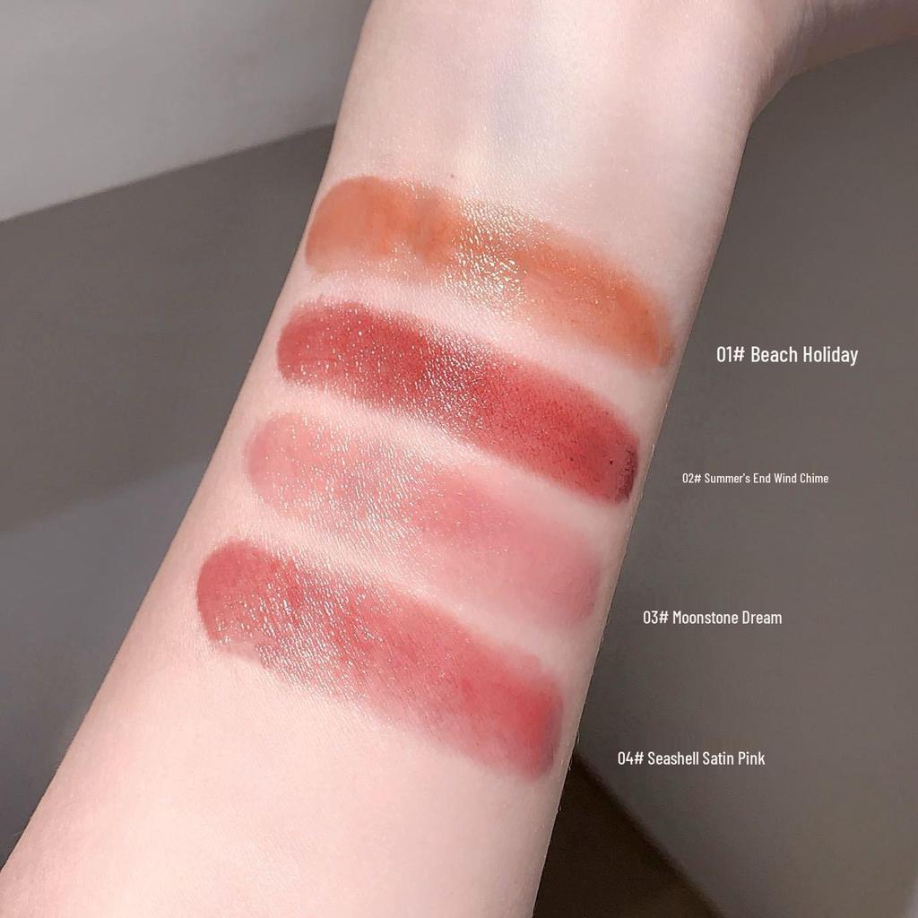 KEKEMOOD Velvet Gloss Lipstick - Honey Moist, Bare-Finish, Student-Friendly