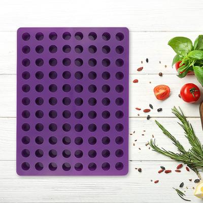 88 Cavity Cylinder Gummy Candy Silicone Mold Easy To Clean Non-stick Chocolate Truffles Mold Snacks Pralines Jelly Caramel Mold