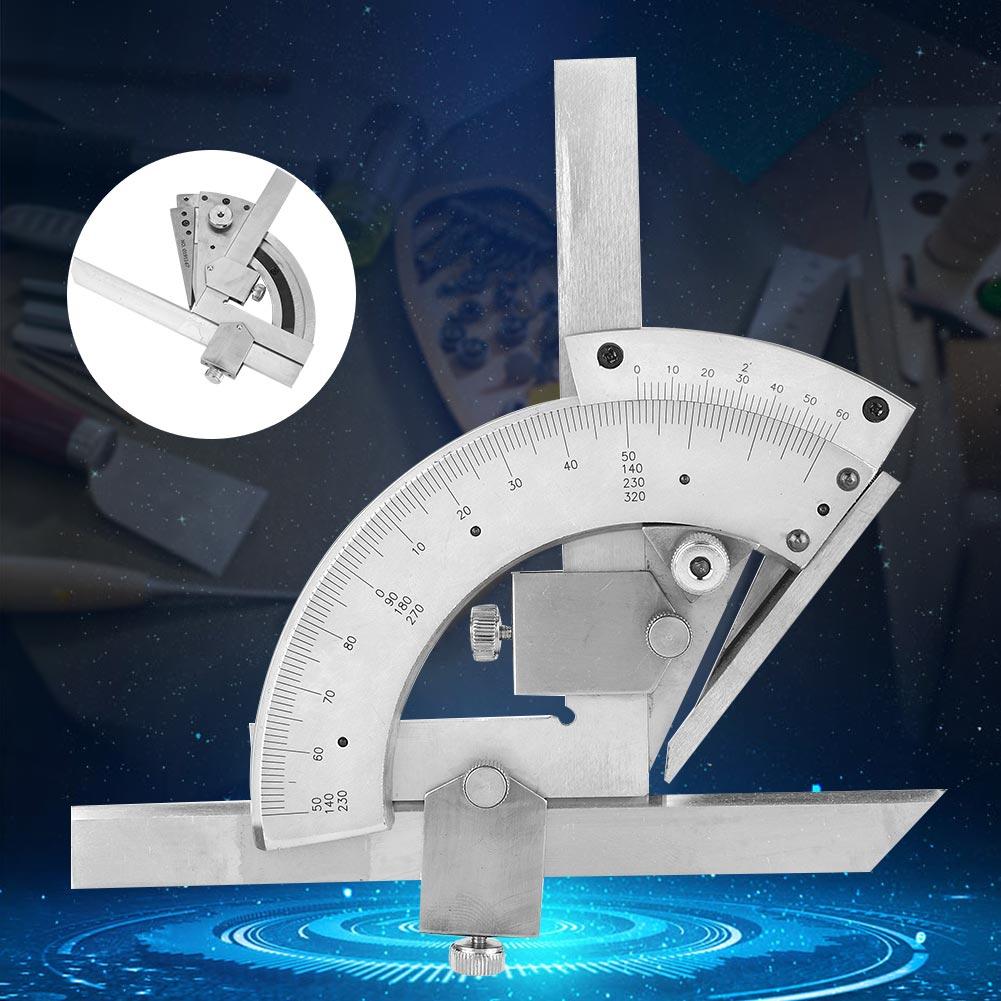 Carbon Steel Fine Tuning Angle Finder Ruler 0320 degrees  Universal Bevel Protractor Meter