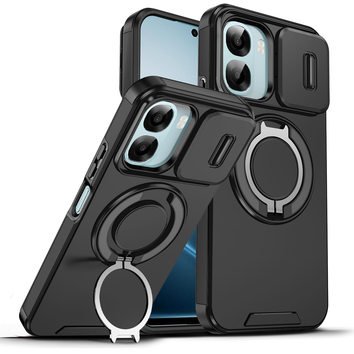 

Чехол для Realme P3 Ultra Чехол для Realme P3 Ultra 5G Магнитное кольцо Бронированный Слайдер для камеры Чехол с поддержкой беспроводной зарядки Magsafe realme P3 Ultra