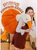 Large Pumpkin Goose Plush Pillow - Cute and Funny White Goose Duck Toy