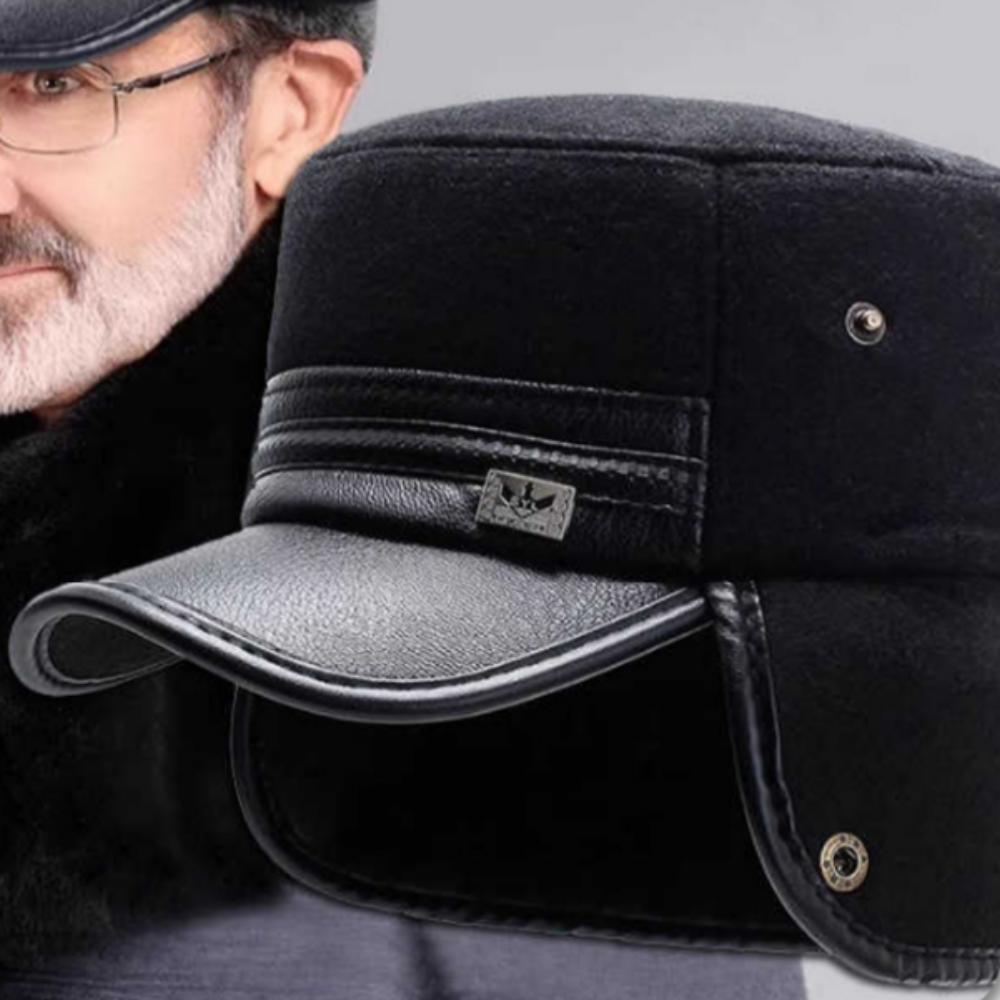 Winter Hat for Man with Ear Cover