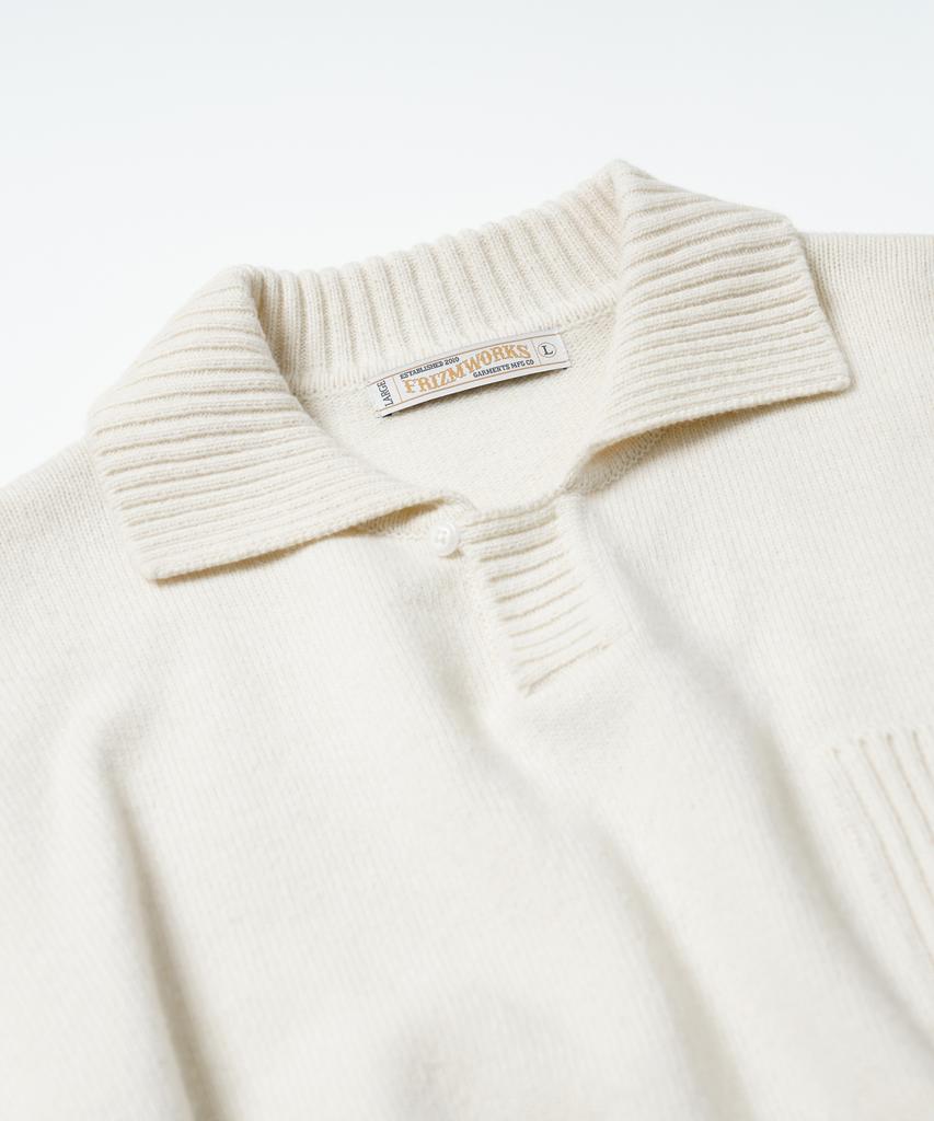 FRIZMWORKS Wool Collar Knit Pullover _ Ivory