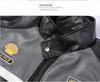 Men's PU Leather Motorcycle Racing Jacket with Velvet Lining - American Style Streetwear Outerwear