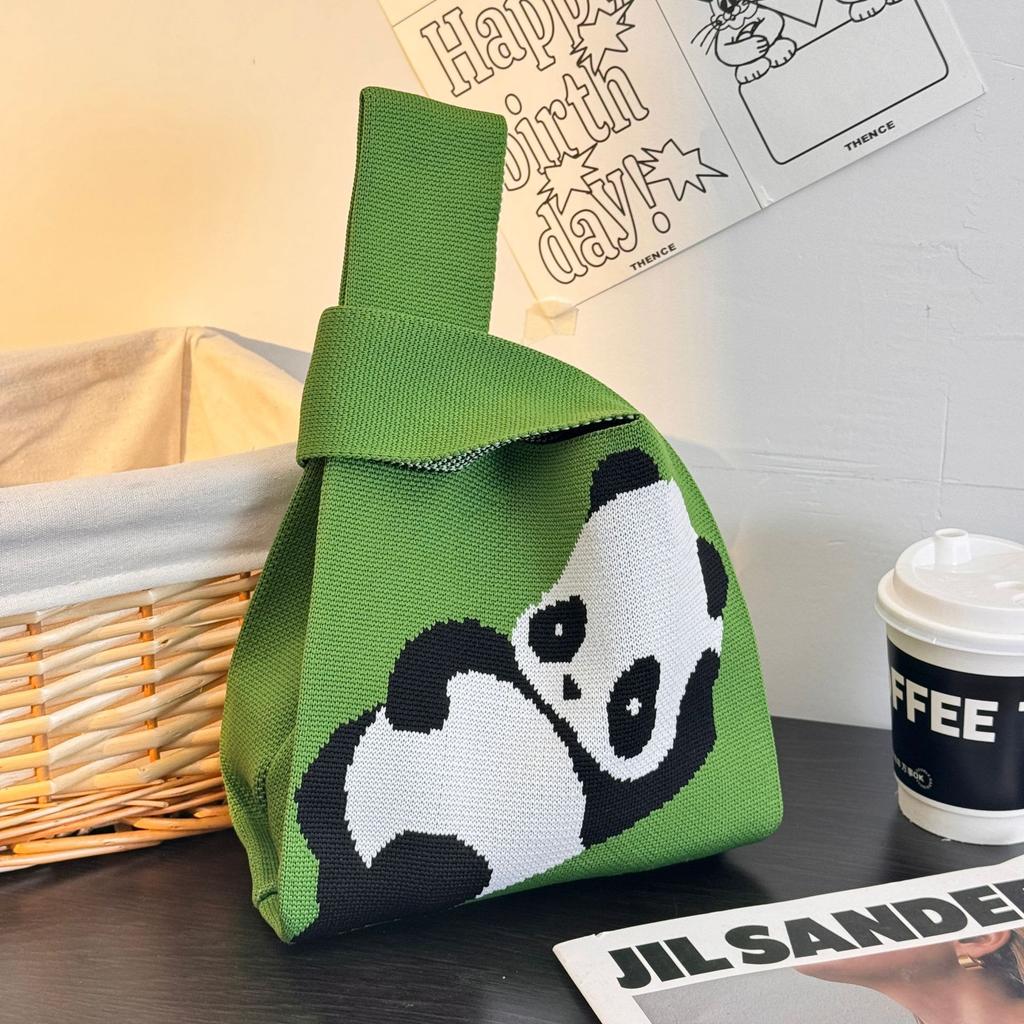 Geantă Tricotată cu Tematică Festivalul Bărcii Dragonului Geantă Cadou pentru Întâlnirea Companiei Geantă de Mână Cadou de Nuntă Geantă Zongzi Geantă Fericită pentru Bomboane