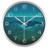 Whale And City Under The Sea Creative Design Wall Clock Environmental Protection Clock J4O2Y5