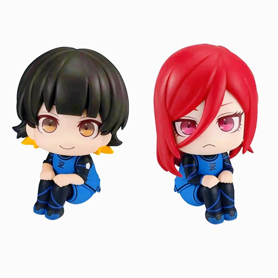 Isagi Yoichi Doll Blue Lock Action Figures Toy Q Version Chigiri Hyoma Bachira Meguru Nagi Seishiro Figure Pvc Ornament Toys