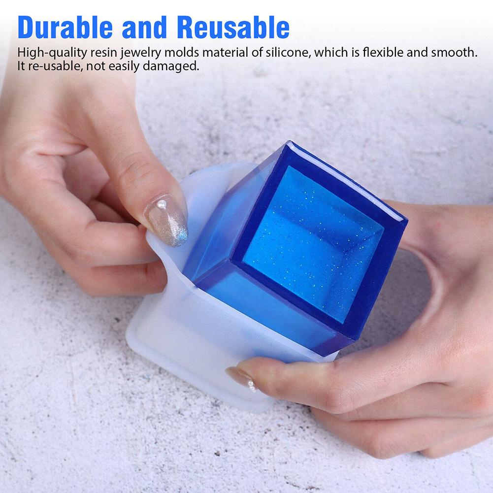 26Pcs/Set Epoxy Resin Silicone Molds DIY Resin Art Crafts Making Tools Molds Stir Sticks Measuring Cups Crystal Epoxy Resin Mold