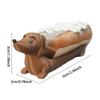 Hot Dog Dachshund Tray Funny Hot Dogs Serving Tray Funny Snack Dinner Tray Holder Hot Dog Holder for Home Family Gatherings