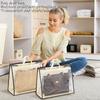 Transparent Handbag Dust Bag, Waterproof PVC Material, With Fabric Handle, Visible Handbag, Used For Wardrobe Handbag Storage