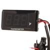 Motorcycle Water Temperature Gauge Water Temperature Meter, High Precise Ultra Thin Fahrenheit Thermometer LCD Display ABS Housing Water Temp Meter