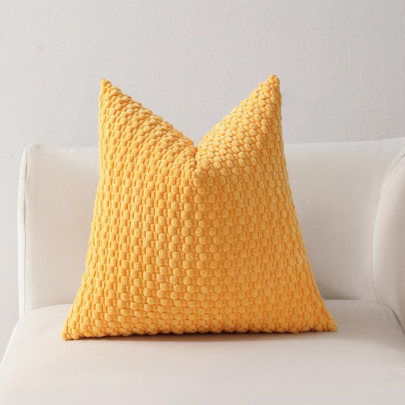 Soft Velvet Double-sided Design Sofa PILLOWS, Office Backrest PILLOWCASES, Bedside CUSHHION COVERS, Durable,  Bed Decoration.