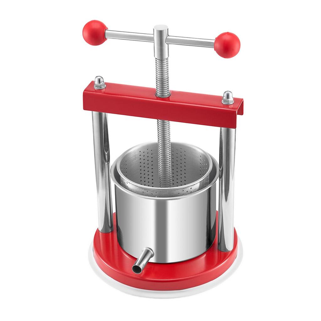 Pressa Manuale per Vino di Frutta per la Vinificazione 0,44 Gal/1,65L Acciaio Inossidabile