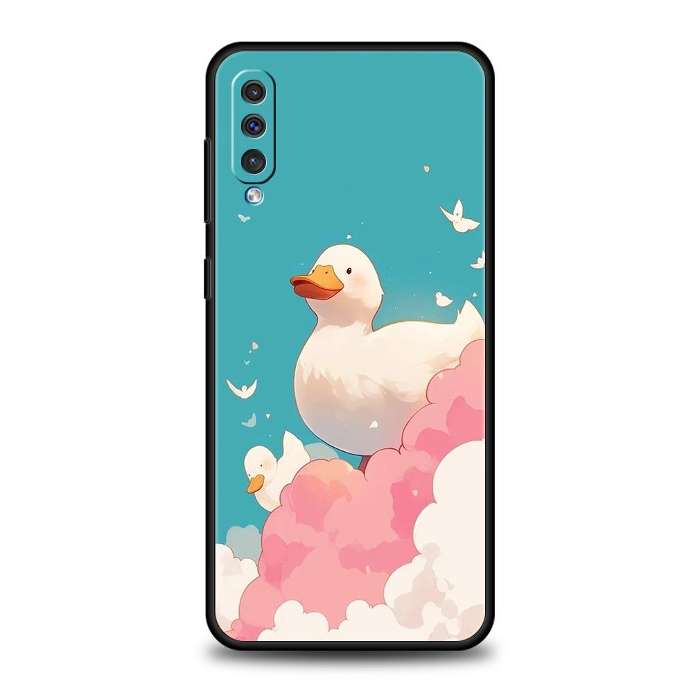 Funny Duck Phone Case For Samsung A56 A36 A26 A54 A52 A24 A14 A50 A72 A70 A06 A12 A22 A34 A42 A32 A04s A16 5G Cover