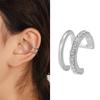2026 New Gold Silver Color Leaves Clip Earrings for Women Fashion Ear Cuff Non-Piercing Earrings Set Trend Jewelry Gift