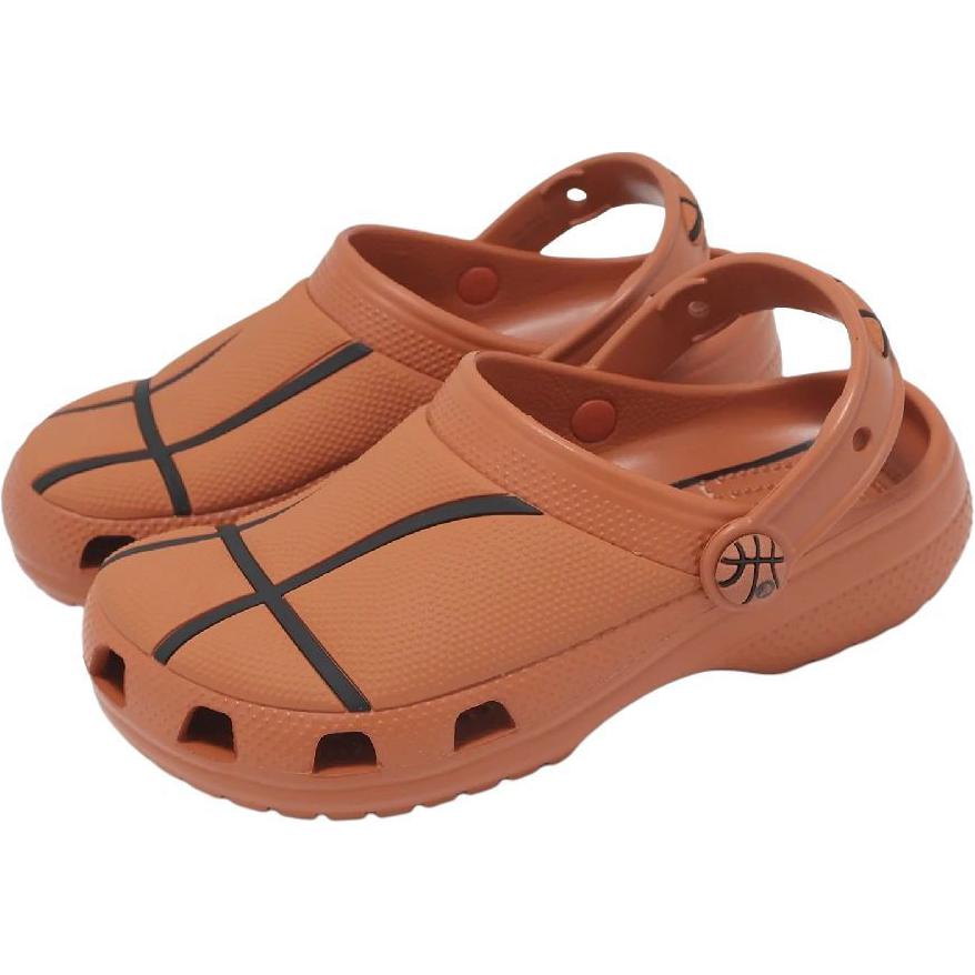 Crocs Classic Basketball Comfortable Soft Non-Slip Durable Low-Top Kids Sandals Kids Sandals Brown 210156805