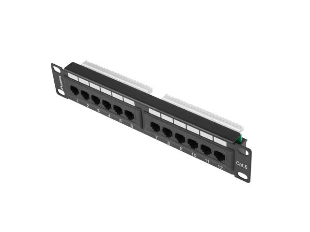 Patch panel Lanberg PPU5-9012-S 12 port 1U 10" kat.5e szary