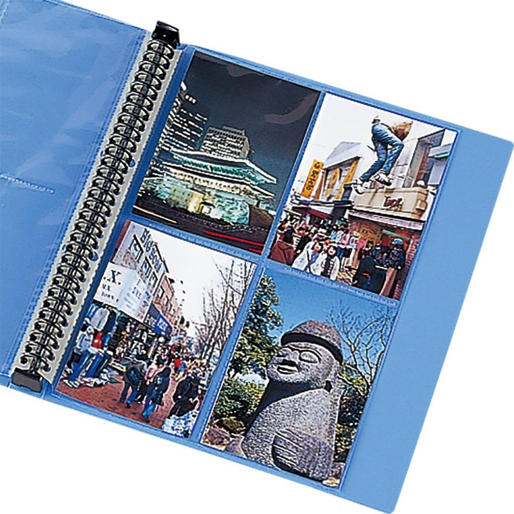 King Jim A4S Postcard Holder with Interchangeable 65PD of (Bulk Purchase) Mounting, (Pack 5)