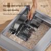 Extra Large Top-Entry Stainless Steel Cat Litter Box with Anti-Splash High Walls