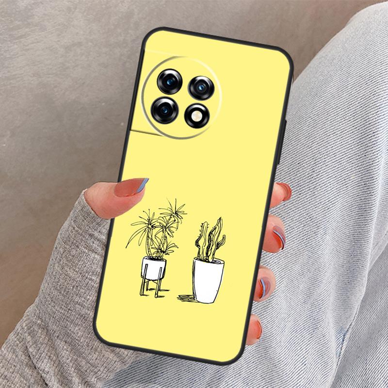 

Plant Cactus Cover For OnePlus 12 12R 13 13R 11 10 Pro 8T 10T OnePlus Nord 4 CE 3 2 Lite N30 N20 N10 Case OnePlus 10T