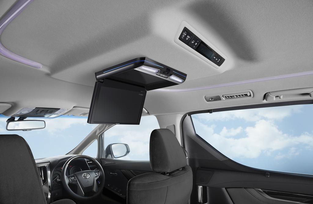 Pioneer Monitor Black WXGA with Interior Light Flip-Down TVM-FW1100-B 11.6-inch (Carrozzeria)