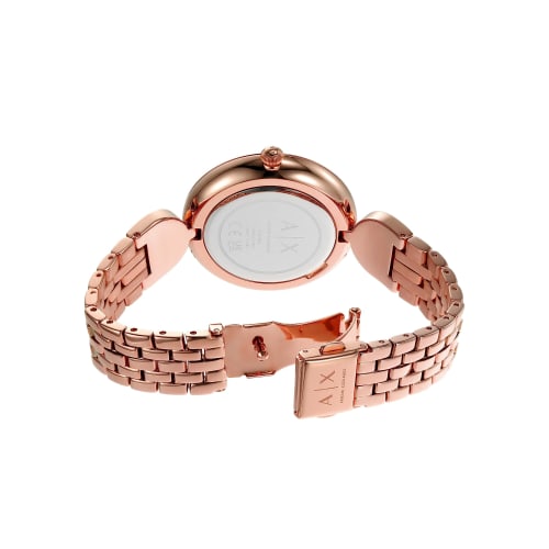 A|X Armani Exchange Women's Watch AX5384 Pink Gold