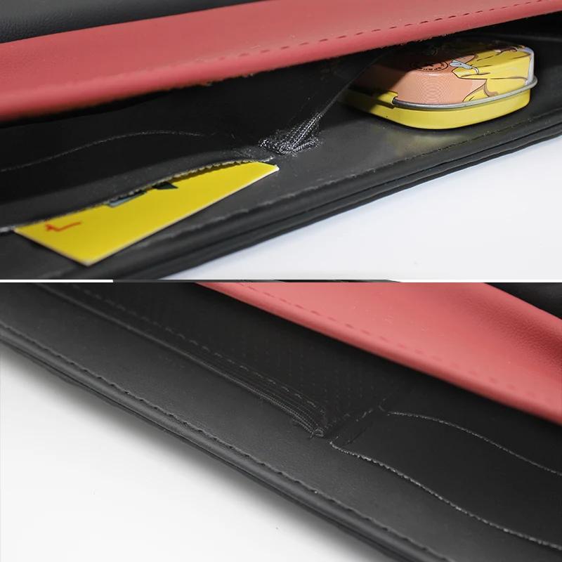 Car Sticker 2025 Hot For Tesla Model 3 S X Model Y Logo Badge Car Seat Gap Organizer Console Crevice Filler Side Storage Box Int