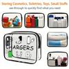 1pc, Large Capacity PVC Travel Organizer Pouch with Zipper Closure - Lightweight Makeup & Toiletry Bag, Easy Wipe-Clean Design
