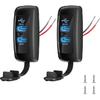2PCS 3 Ports 12V RV USB Outlet 56W, 2PCS Type-C PD3.0 Quick Charge & Dual QC3.0 Panel Wall Surface Mount, Automotive Car Multi-Port USB Socket