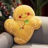 Happy Christmas Doll Gingerbread Man Pillow Scarf Snowman Doll Christmas Tree Wreath Plush Ornament Pendant