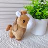 Mini Animal Plush Pendant: Giraffe, Zebra & Donkey Cartoon Figures
